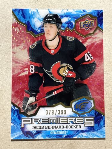 2021 22 Upper Deck Ice Jacob Bernard Docker Ice Premieres Red RC 399