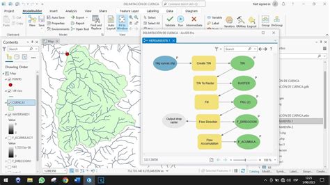 Delimitar cuenca hidrográfica con Modelbuilder en Arcgis Pro YouTube