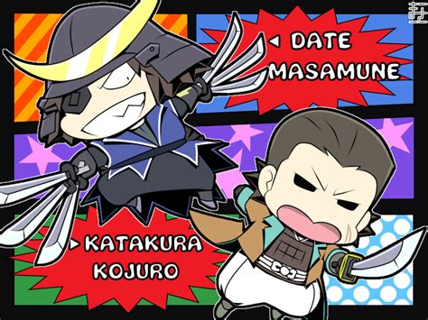 Date Masamune And Katakura Kojuurou Sengoku Basara Drawn By