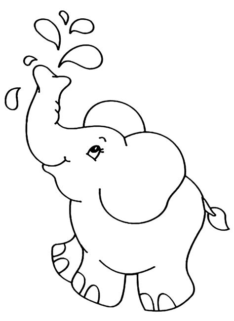 Elefante Con Flor Para Colorear Imprimir E Dibujar Coloringonlycom