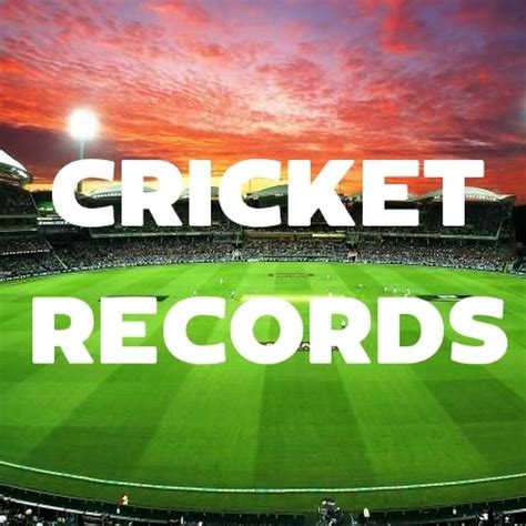 Cricket Records - YouTube