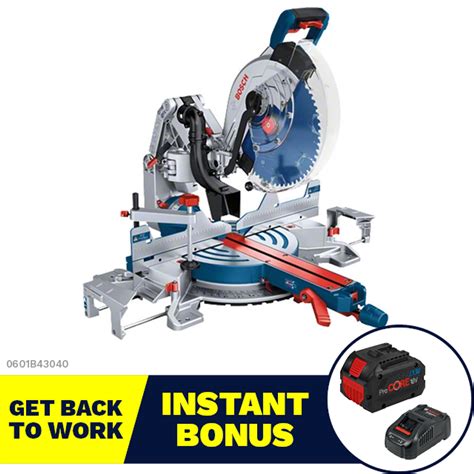 Bosch Gcm 18v 305 Gdc Professional Biturbo Mitre Saw 305mm Skin Only 0601b43040 Tool Kit Depot