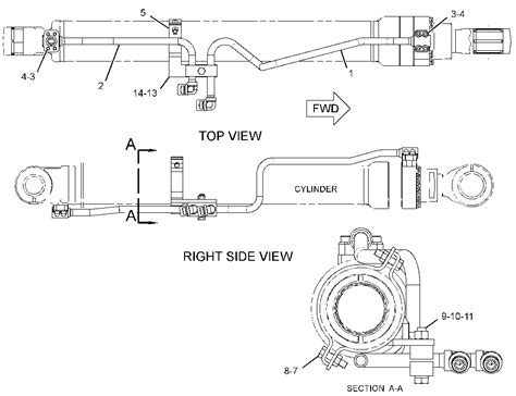 Lines Gp Boom Cylinder Shovel Crane S N Ecn Up Ycw Up Lh