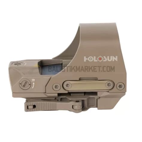 Holosun HS510C FDE Solar Multi Reticle Open Reflex Sight 2 MOA 65