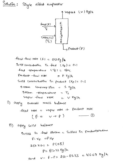 Solved Heat And Mass Transfer A Single Effect Evaporator Is Required