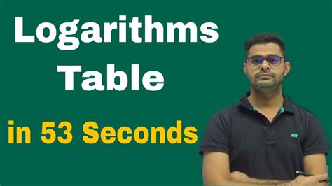 Logarithms And Anti Logarithms Table In 54 Second Super Tricks For Fast