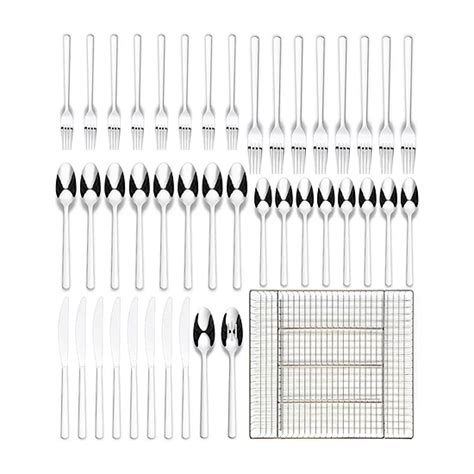 Ornative™ Anakin 42-pc. Flatware Set + Caddy, Color: Silver - JCPenney