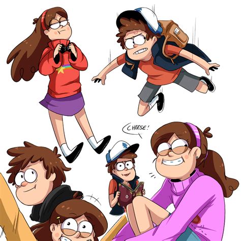 Dipper and Mabel by cjwolf207 on DeviantArt