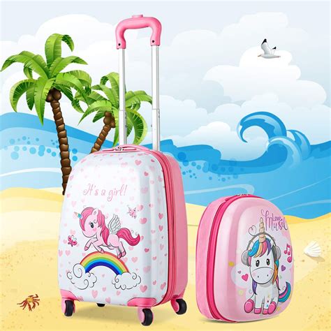 Kids Unicorn Suitcase Luggage Set All Things Unicorn