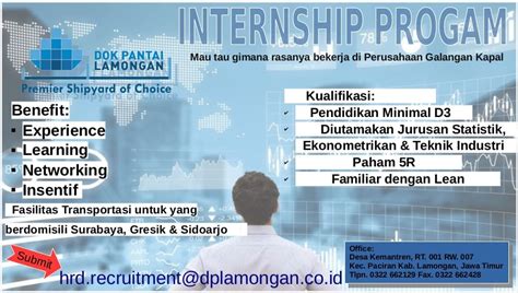 Internship Program Pt Dok Pantai Lamongan Dinas Tenaga Kerja