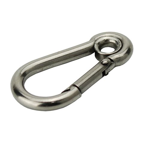 Karabiner Haken Mit Kausche Aus Edelstahl V4A 6 X 60 Mm A4 1 71