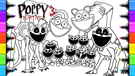 Poppy Playtime All Chapters Coloring Pages How To Color Evolution Of