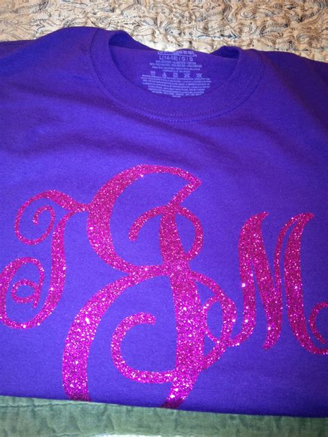 Sparkly Monogrammed Shirts Long Sleeve