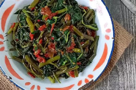 Resep Tumis Kangkung Bumbu Terasi Hidangan Pedas Dan Gurih Yang