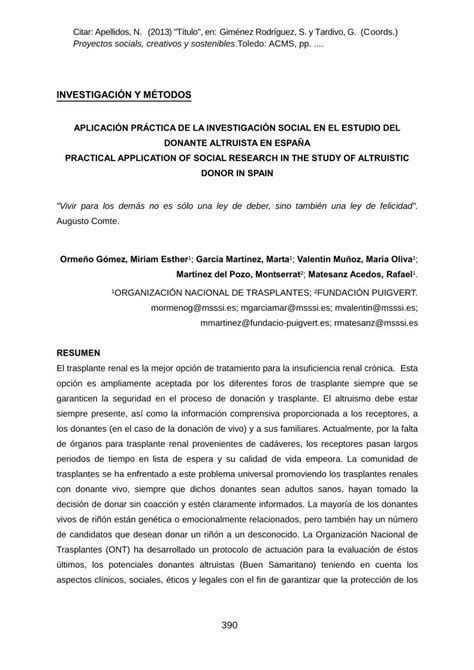 PDF INVESTIGACIÓN Y MÉTODOS prescrito por las normas sociales en