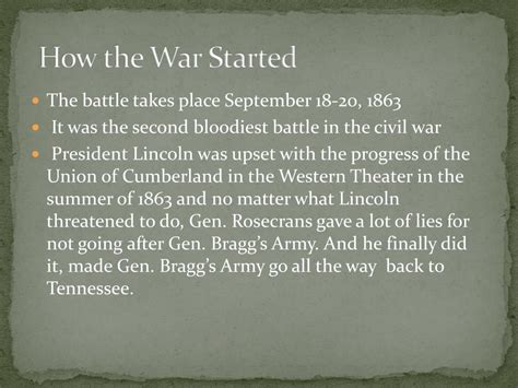 PPT - Battle Of Chickamauga PowerPoint Presentation, free download - ID ...