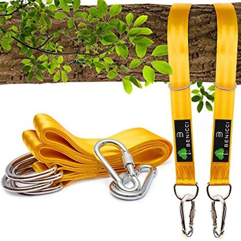 Benicci Safe Tree Swing Hanging Kit Set Of Ft Long Straps With