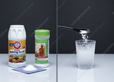 Citric Acid And Baking Soda Stock Image C Science Photo