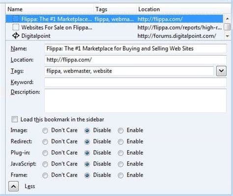 Configure Permissions For Firefox Bookmarks Ghacks Tech News