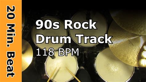 Minute Beat S Rock Drum Track Bpm Youtube