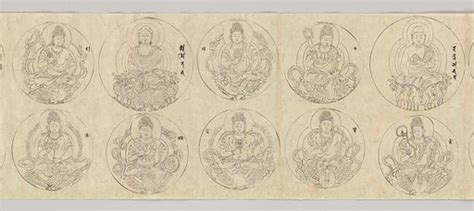 Scroll Of Deities Of The Diamond World Mandala Free Public Domain Image