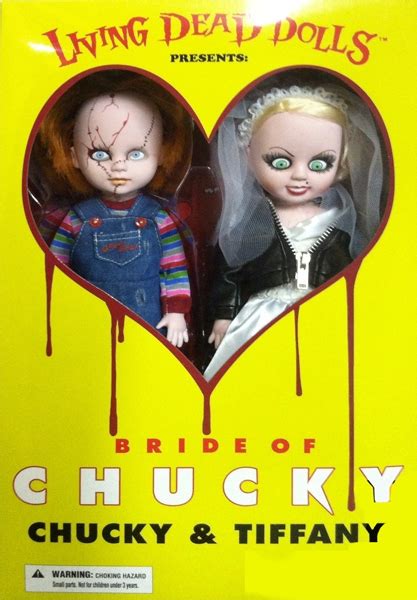 Living Dead Dolls Poupees Chucky Et Tiffany 30 Cm Fiancee De