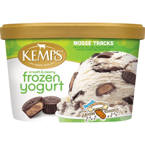 Kemps Smooth & CreamyMoose Tracks Frozen Yogurt | Frozen Yogurt ...