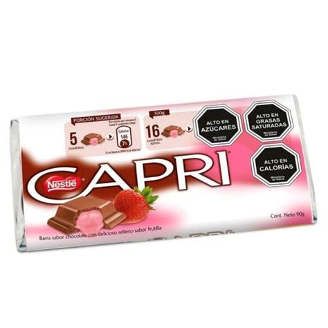 Super El Trebol Chocolate Capri Frutilla Grs