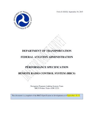 Fillable Online Faaco Faa Rrcs Performance Specification Fax Email