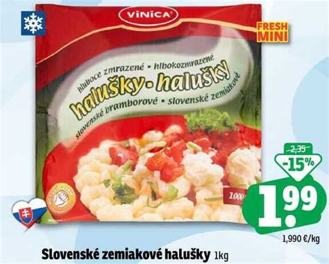 Slovenské zemiakové halušky 1kg v akcii Zlacnene sk