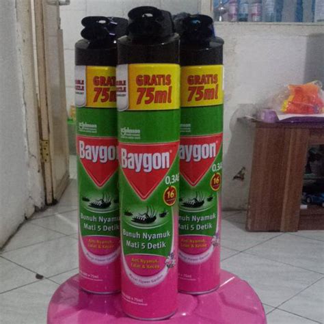 Jual Baygon Anti Nyamuk Lalat Kecoa Spray Ml Ml Shopee Indonesia