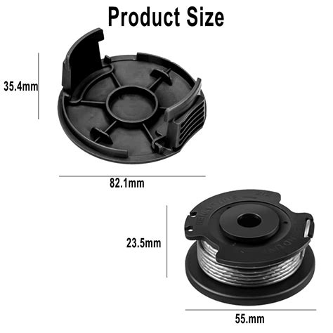 F016800385 Replacement Spool Cover Set For Bosch For Easy GrassCut