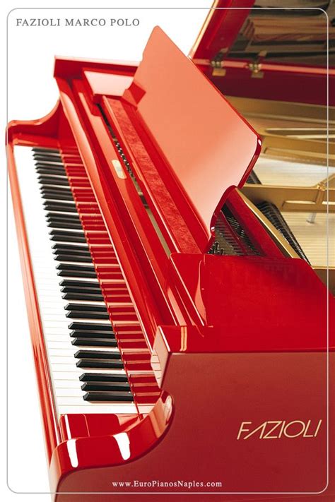 Elegant Red Fazioli Marco Polo Grand Piano