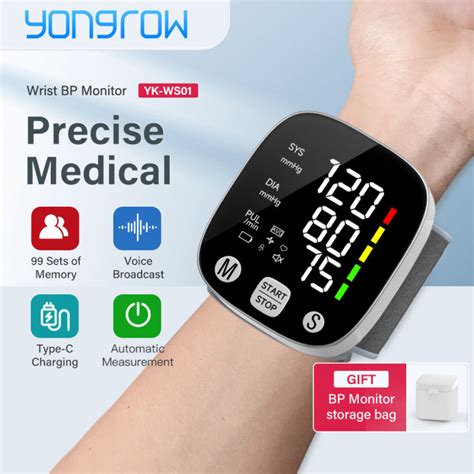 Yongrow Rechargeable Blood Pressure Digital Monitor With Voice Function