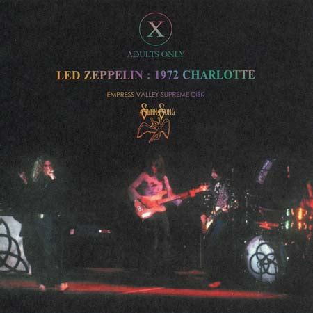 SYMPATHY FOR THE BOOTLEGS CHARLOTTE 1972 LED ZEPPELIN