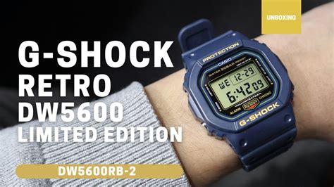 UNBOXING G SHOCK RETRO DW5600RB 2 LIMITED EDITION YouTube