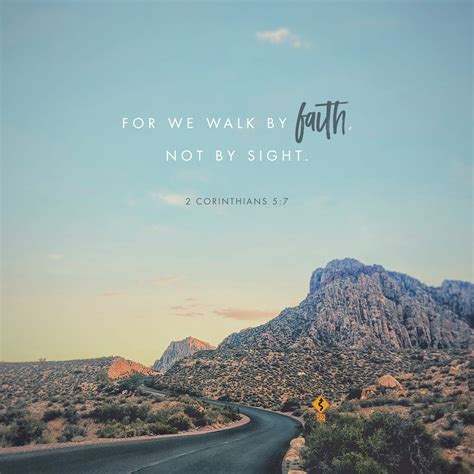 2 Corinthians 5:7 (For we walk by faith, not by sight:) | King James ...