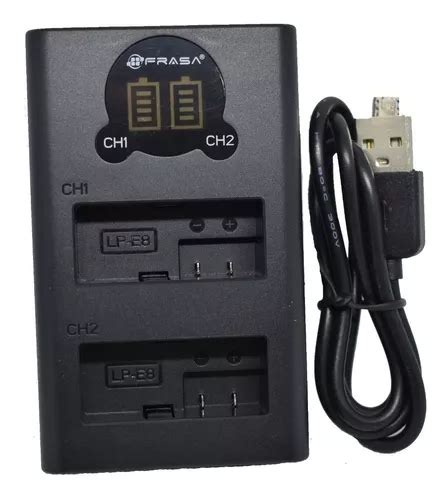 Cargador Usb Doble Frasa Para Baterias Lp E De Canon Meses Sin Inter S