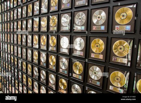 Usa Tennessee Nashville Country Music Hall Of Fame Wall Covered