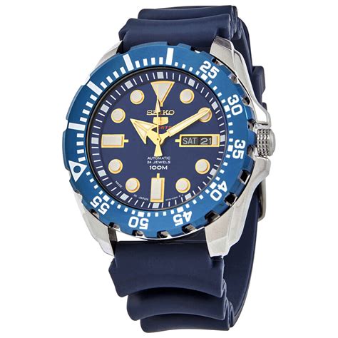 Seiko 5 Automatic Blue Dial Men S Watch Srp605j2 4954628186584 Watches Stainless Steel Jomashop