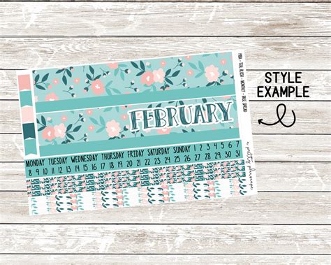 Printable Neutral Monthly Script Headers Month Name Only Etsy