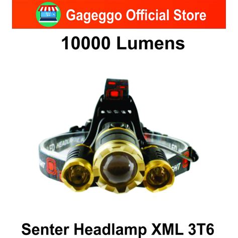 Jual TaffLED Senter Headlamp Cree XM L 3T6 10000 Lumens IHT425H1