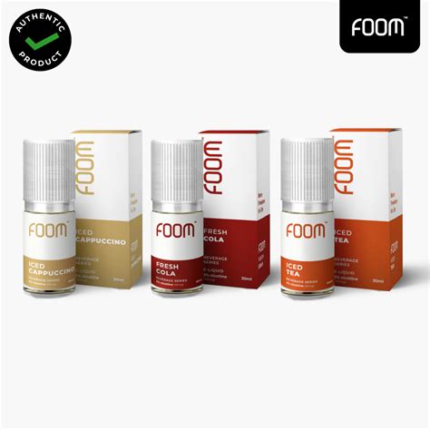 Jual FOOM ICE BEVERAGE SERIES LIQUID 30ML ICE CAPPUCINO TEA FRESH COLA