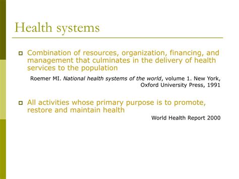 Ppt Health Systems Powerpoint Presentation Free Download Id340798