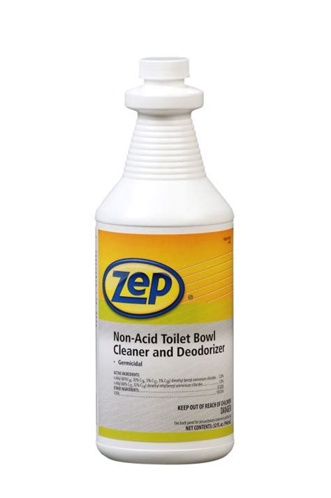 Zep Pro Toilet Bowl Cleaner Non Acid Deodorizing 32 Oz Pack 12 Cs