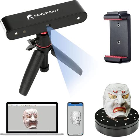 Revopoint Pop 3D Scanner avec Support pour téléphone et Plateau