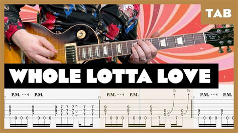 Led Zeppelin Whole Lotta Love Guitar Tab Lesson Cover