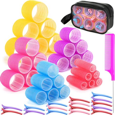 Amazon Qinzave Pcs Jumbo Hair Rollers With Storage Bag Large