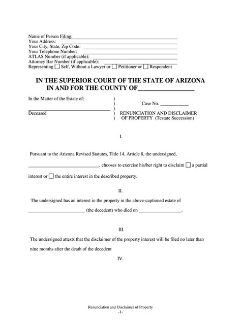 Property Disclaimer Form Fill Online Printable Fillable Blank Pdffiller