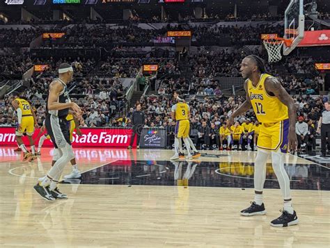 NBA Game Between San Antonio Spurs And Los Angeles Lakers On December